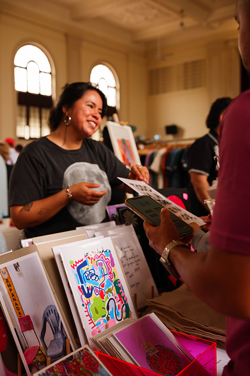 stallholder at marrickville town hall. Latin Makers market