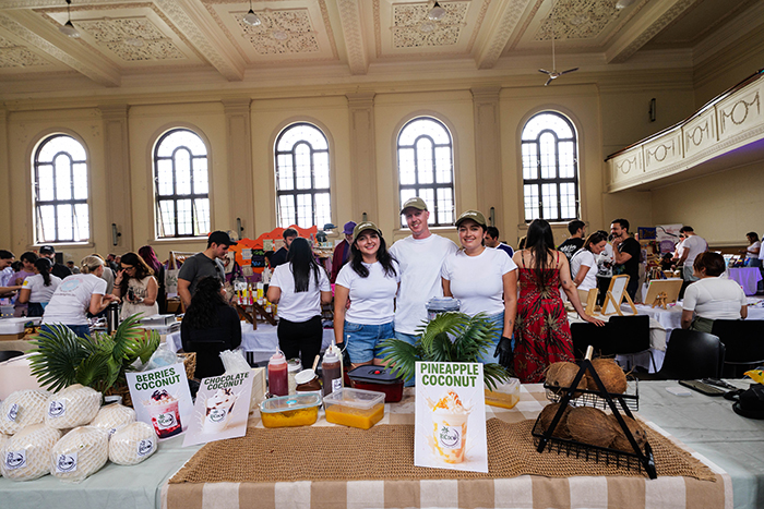 Double Food or Drinks Stall (No Kitchen) - Total Space 3.60m x 1.20m, Includes 2 Standard Trestle tables and 2 chairs